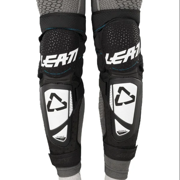 Leatt Knee & Shin Guard 3DF Hybrid EXT - White/Black - XXL