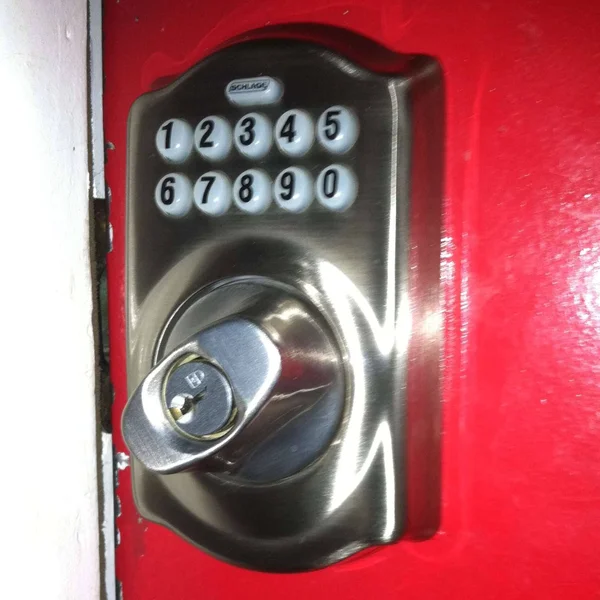 Schlage Camelot Keypad Deadbolt, Aged Bronze