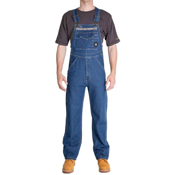 Berne Apparel B910 Original Unlined Washed Denim Bib Overall