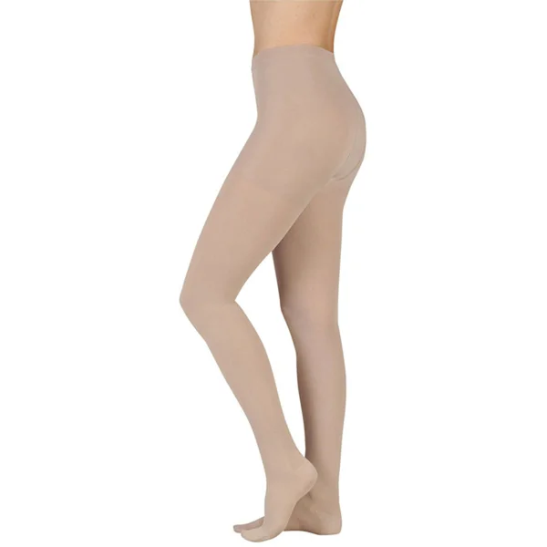 Juzo Soft 30-40 mmHg Open Toe Pantyhose, Pink, IV, Short