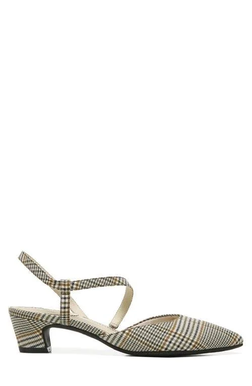 LifeStride Minimalist Slingback - Toffee Plaid - 8W