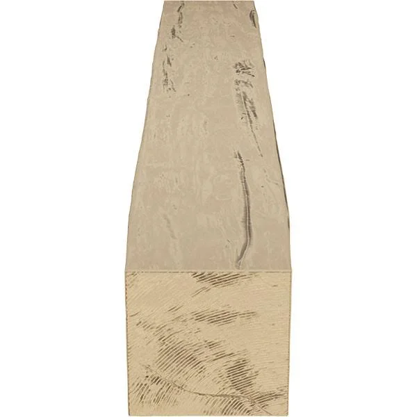 Ekena Millwork MANURW06X06X48PP 6x22H x 6x22D x 48x22W Riverwood Faux Wood Fireplace Mantel, Natural Pine