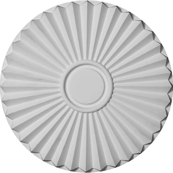 19 3/4 inchod x 1 3/8 inchp Shakuras Ceiling Medallion (FOR Canopies Up to 5 inch) - Hand-Painted Rich Gold