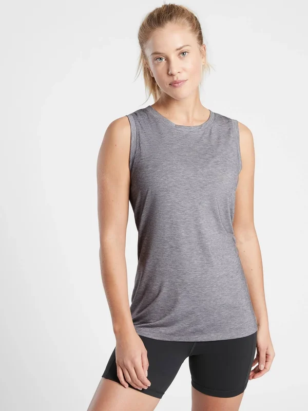 Athleta Women's Vital Tank 2.0 Essence Grey Heather Size M