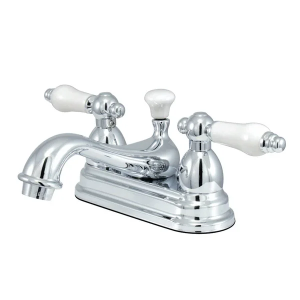 Kingston Brass Ks3600pl 4 in. Centerset Bathroom Faucet, Matte Black