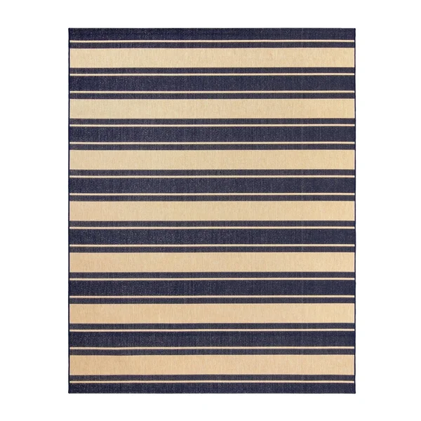Gertmenian Paseo Castro Striped Indoor Outdoor Rug - Blue, 8x10 ft
