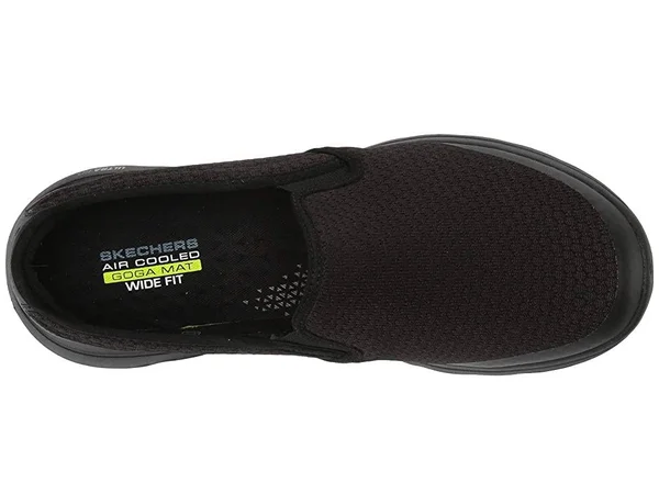 Skechers Men's GOwalk 5 Apprize Slip on Sneaker, Black/Black