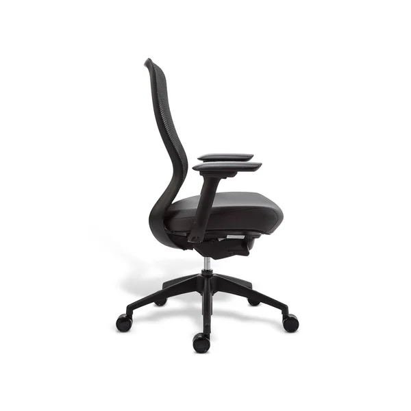 Union & Scale Workplace2.0 Ayalon Mesh Back Fabric Task Chair Black/Gray UN-AYALON-GREY