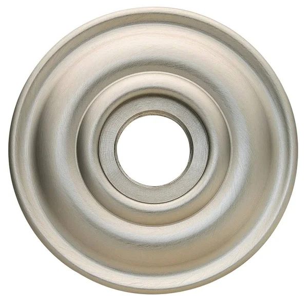 Baldwin Estate Rosette Passage Pair Satin Nickel