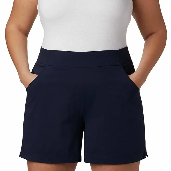 Columbia Women's Anytime Casual Shorts, 1X, Dark Nocturnal