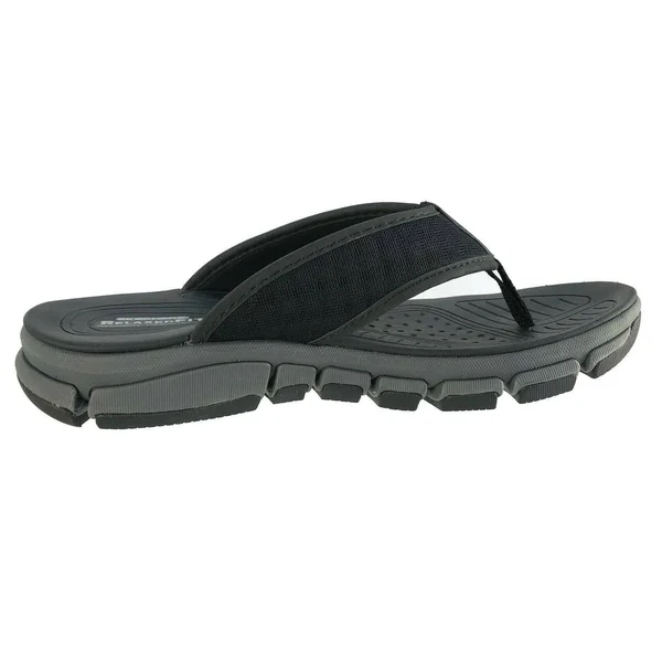 Skechers Men's Relaxed Fit Ridgewell Sandgo Flip Flop - Black