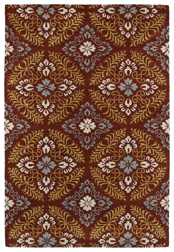 Kaleen Melange MLG03-25 Red Rug - 5 ft x 7 ft 9 in