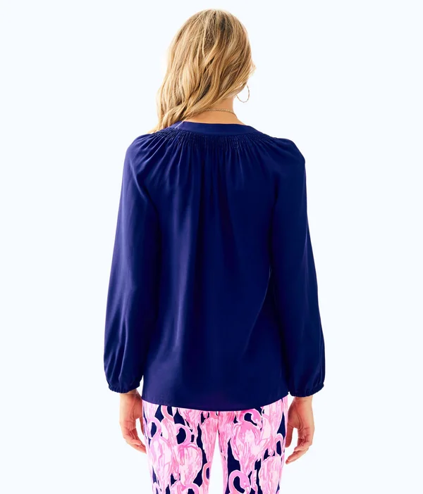 Lilly Pulitzer Elsa Top True Navy