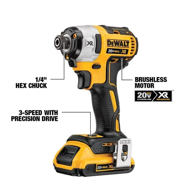 DeWalt DCK283D2R 20V Max XR Cordless Lithium-Ion Drill Driver & Impact Driver Combo Kit