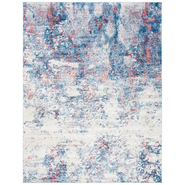 Safavieh Brentwood Alaia Abstract Runner Rug - Grey/Ivory, 2& x 14&