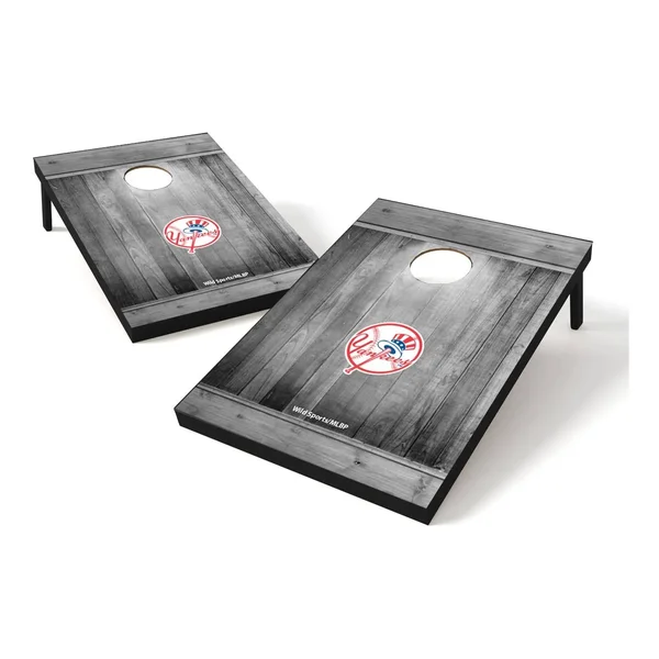 New York Yankees 2& x 3& Team Logo Cornhole Board Tailgate Toss Set