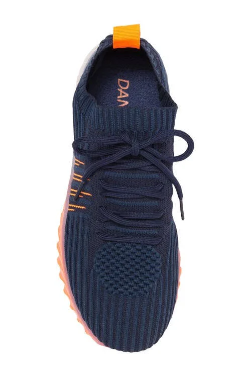 Danskin Women's Positive Lace-Up Sneaker - Navy - Size 8.5M