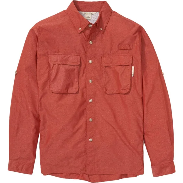 ExOfficio Air Strip Long-Sleeve Shirt - Men's Rust - XL