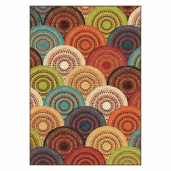 Better Homes and Gardens Bright Dotted Circles Area Rug or Runner