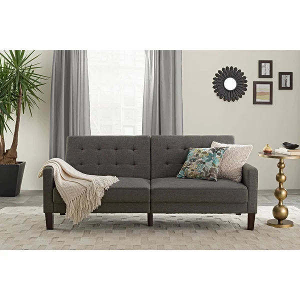 Better Homes & Gardens Porter Fabric Tufted Futon - Multiple Colors