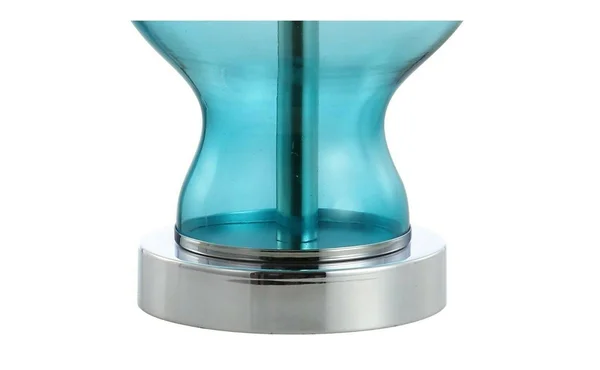 Jonathan Y Mer 20.5x22 LED Table Lamp - Aqua
