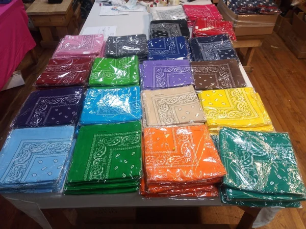 democratbase.com Assorted Bandana Paisley Head Wrap in Various Colors 100% Cotton 22x22x22x22 144 Mandarin Orange