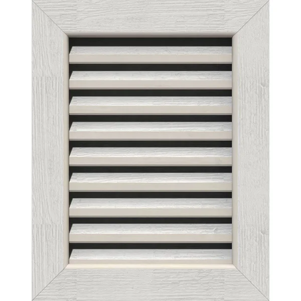 Ekena Millwork GVWVE34X1201RFPWR 34x22W x 12x22H Vertical Gable Vent (39x22W x 17x22H Frame Size): Primed, Functional, Rough Saw