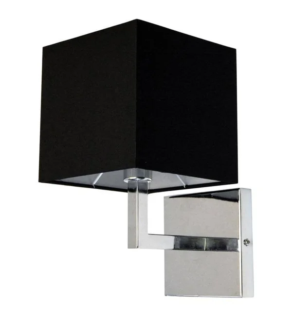 Dainolite 77-1W-PC-WH 1 Light Incandescent Wall Sconce Polished Chrome & White