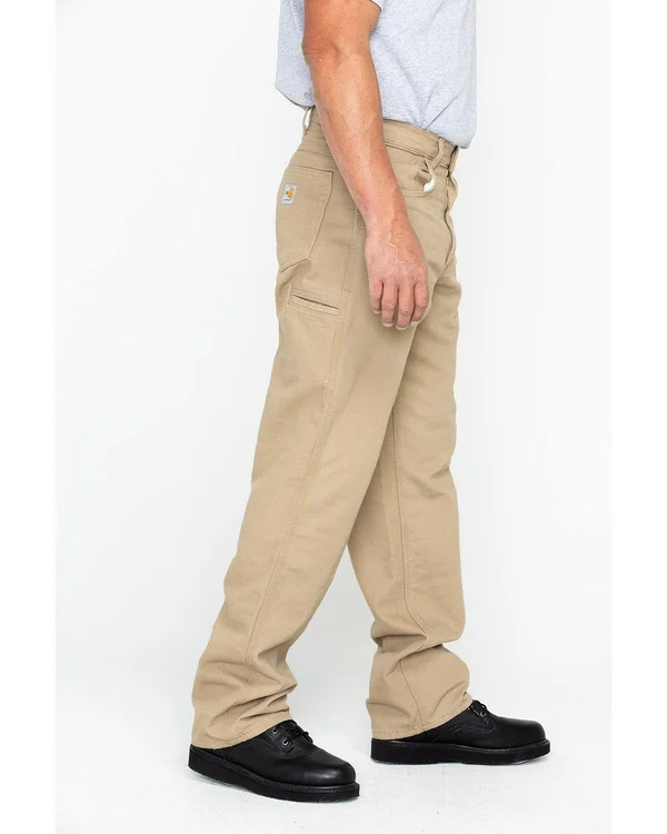 Carhartt Men's Flame Resistant Canvas Jean - Golden Khaki