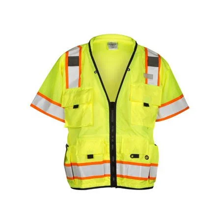 ml Kishigo S5010 Professional Surveyors Vest Lime