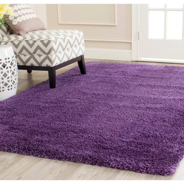Safavieh Milan Shag Maibritt 2-Inch Thick Rug - 2& x 20& Runner - Grey