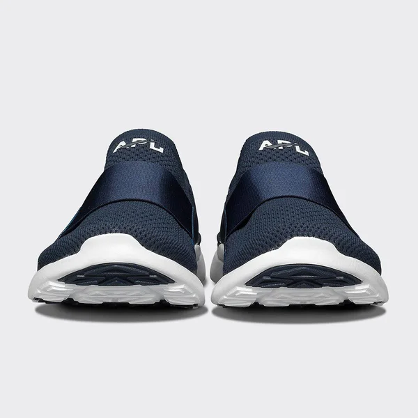 APL Women's Techloom Bliss Navy/White Shoes in Size 7.5, Athletic Propulsion Labs