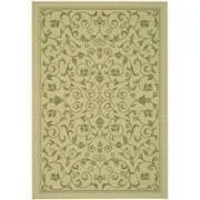 Safavieh CY4039C-5 Courtyard Turquoise & Natural Brown 5&-3x22 x 7&-7x22 Indoor/Outdoor Rug