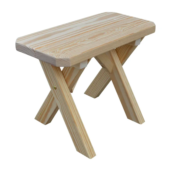 Pine 2' Crossleg Bench - Caribbean Blue