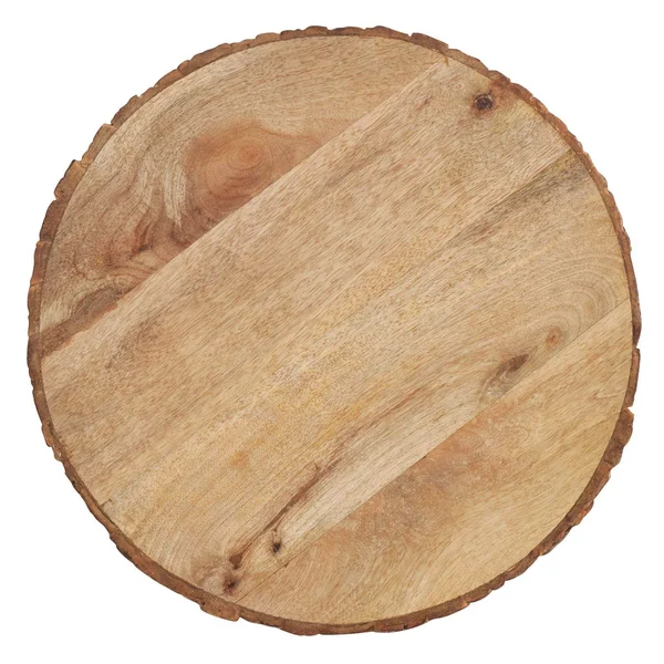 Fennco Styles Bark Edge Wood Grain Decorative Charger Plates 14x22 Round - Set of 4 – Natural Mango Wood Table Chargers for Banqu