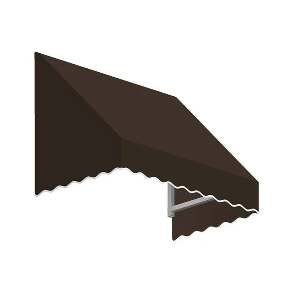 Awntech 5.38 ft. Wide San Francisco Window/Entry Awning (18 in. H x 36 in. D) Brown