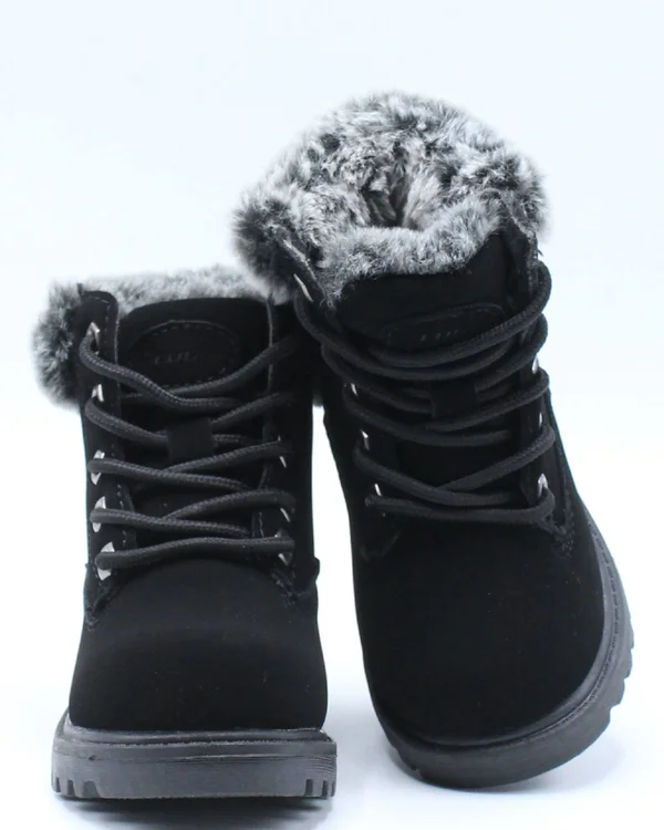 Lugz Empire Hi Fur T - Girls 6 Toddler Black Boot Medium