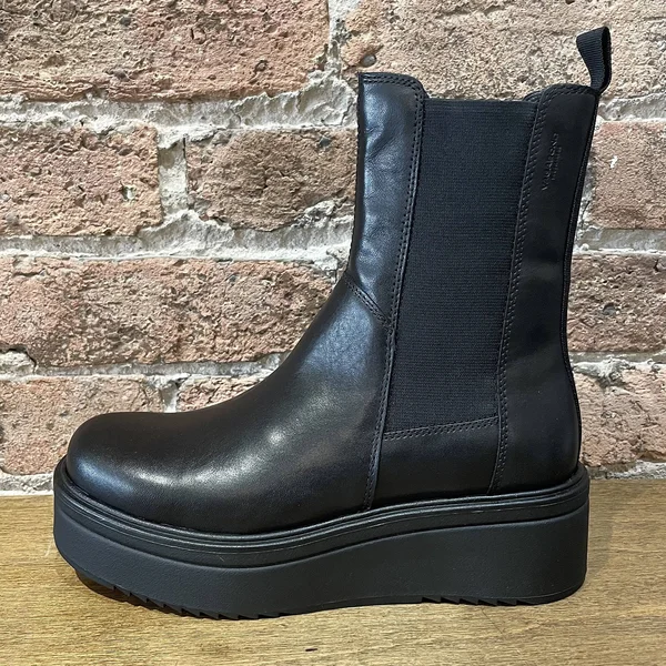 Vagabond Tara - Women's Black Leather Boots