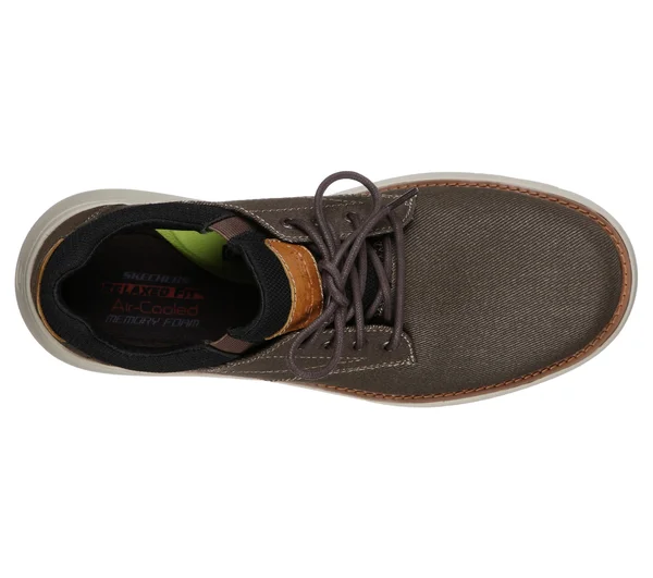 Skechers Men's Relaxed Fit: Doveno - Reson Shoes, Chocolate, 7.5