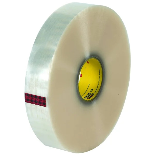 2x22 x 1000 yds. Clear 3M 372 Carton Sealing Tape - 6/Case