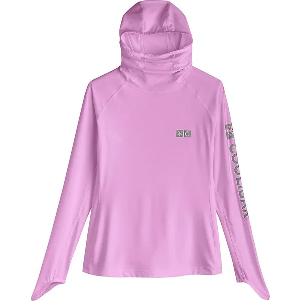 Coolibar Plus Size Women's Paros Sailing Hoodie - Shirts for Women, Purple, 2x