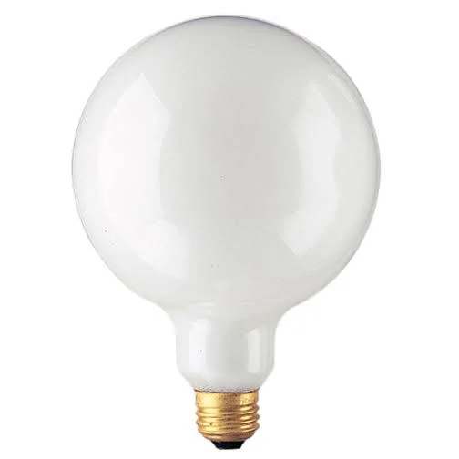 40 Watt Incandescent G40 Globe Medium Base White - 12 Packs