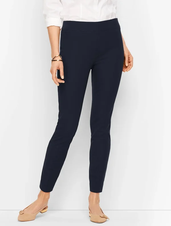 Plus Size - Talbots Essex Ankle Pants - Indigo - 14