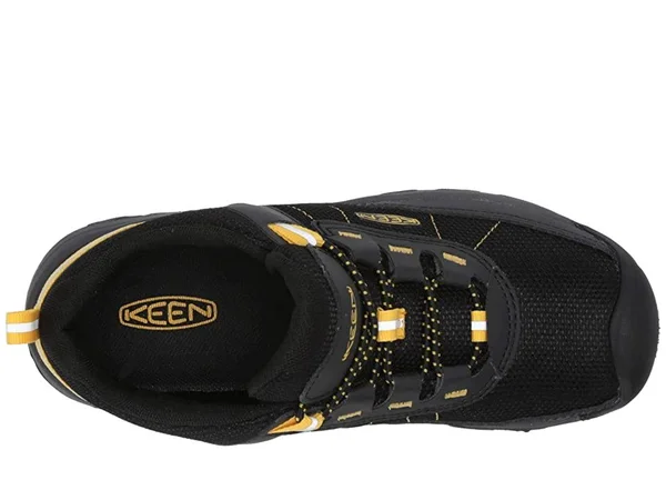 Keen Targhee Sport Shoe - Kids& Black/Keen Yellow, 3.0