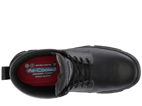 Skechers Men's Work Burgin Tarlac Steel Toe Boot, Black