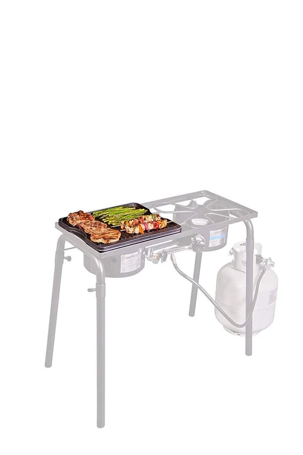 Camp Chef Cgg16b Pre-Seasoned Reversible Cast Iron Grill/Griddle 1 Unit, 14" x 16"