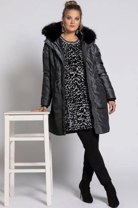 Plus Size Jacket, Woman, Grey, Size: 24/26, Polyester, Ulla Popken