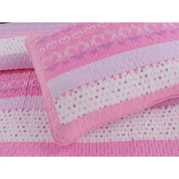 Cami Butterfly Cotton Quilt Set with Decorative Pillows - Twin