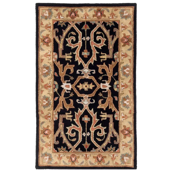 Safavieh Heritage HG644A Area Rug - Charcoal/Beige, Size: 5& x 8&