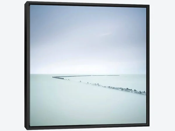 Framed Canvas Art - When Time Has Passed by Wilco Dragt ( scenic & landscapes > Ocean > seascapes art)